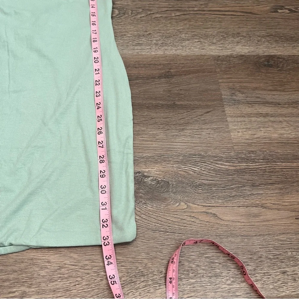 NEW Princess Polly Nolan Short Sleeve Mini Dress Green Sage Size 4 Open Back - Picture 10 of 10